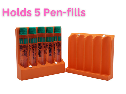 Customizable Insulin Travel Case for Pen Fills | Compact Diabetes Supply Holder | Portable Organizer for Insulin