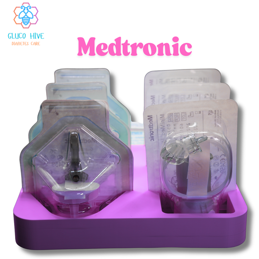 Medtronic Guardian Sensor Organizer Tray | MiniMed Mio Advance Holder | Diabetes Supply Storage | CGM & Infusion Set Organizer