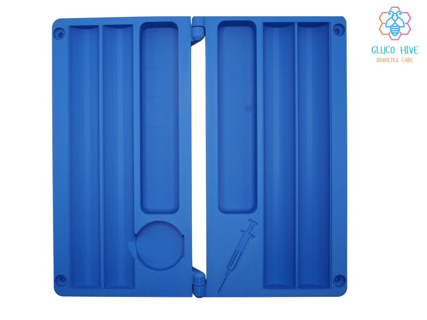 Insulin Pen Case with Magnetic Lid & AirTag Slot  Hard Shell Diabetes Organizer  Travel Insulin Pen Holder  Protective Storage