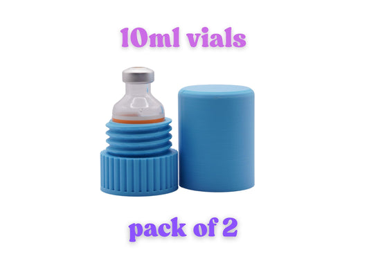 2-Pack Insulin Vial Holder for 10 mL Vials | Compact Diabetes Supply Organizer | Travel Case for Insulin Storage & Protection