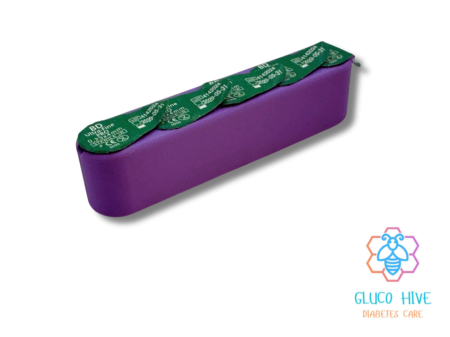 Compact Needle Holder for BD Ultra-Fine Pro | Portable Diabetes Care Organizer | Travel Case for Insulin Pen Needles