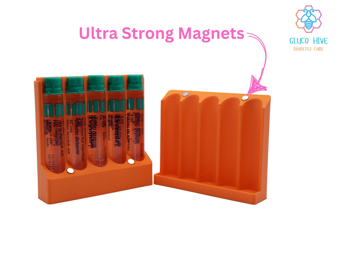 Customizable Insulin Travel Case for Pen Fills | Compact Diabetes Supply Holder | Portable Organizer for Insulin