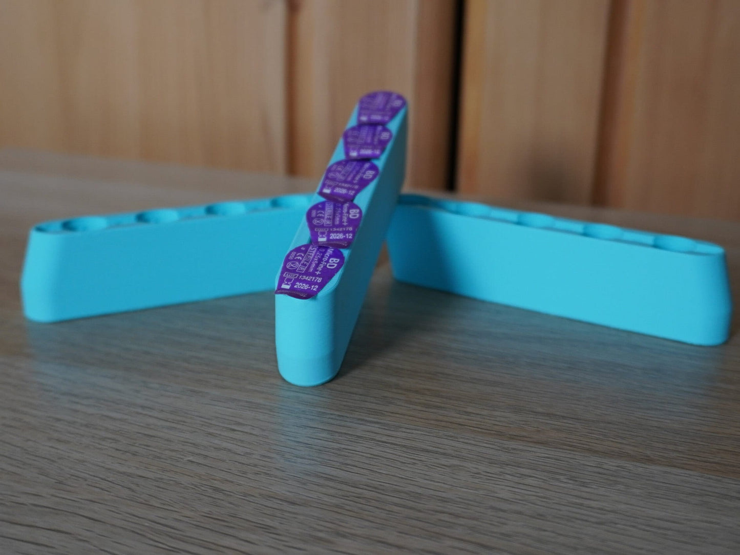 2 pack of Compact Insulin Needle Holder: BD Micro Fine Plus, Travel Diabetes Care